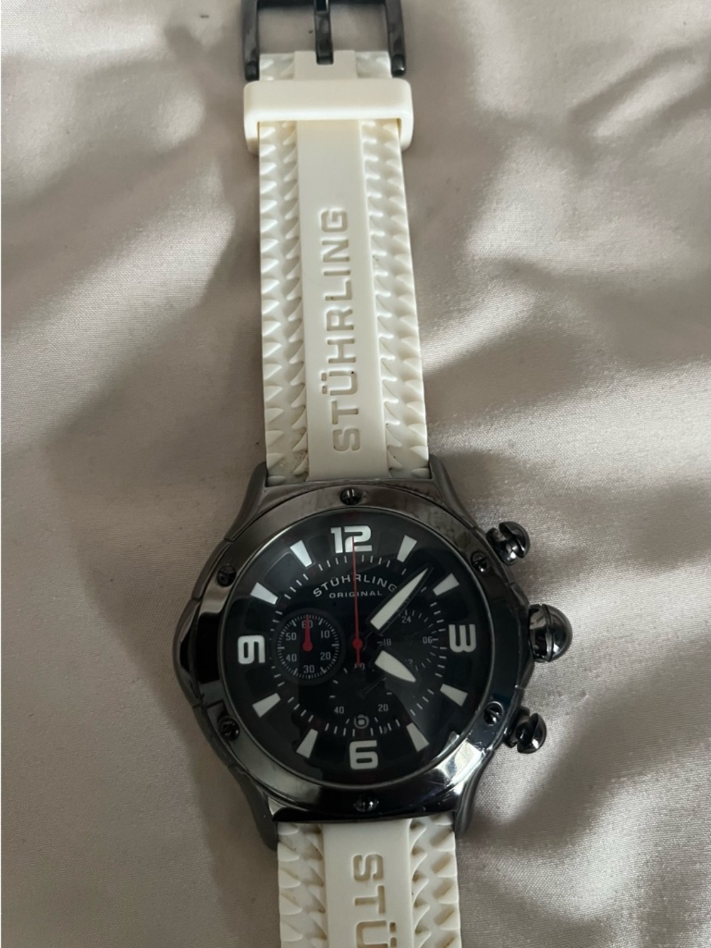 Stuhrling Original Men’s Alpine Sport 3CR Quartz 54mm Aviator - Picture 3 of 9